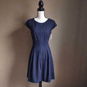 Elegant Navy Midi Dress